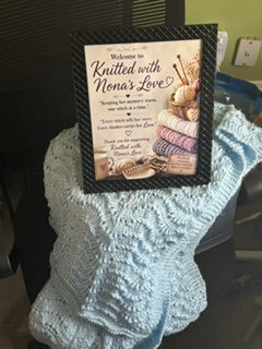 Knitted Afghan Blanket